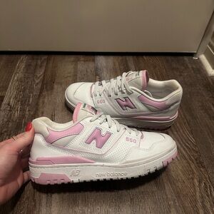 Pink New Balance 550’s